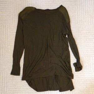 Zara Khaki Long Sleeve Top